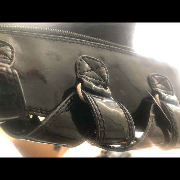 ⭐️ HUGE 7” Platforms Gothic Demonia Kneehigh patent leather boots women 7