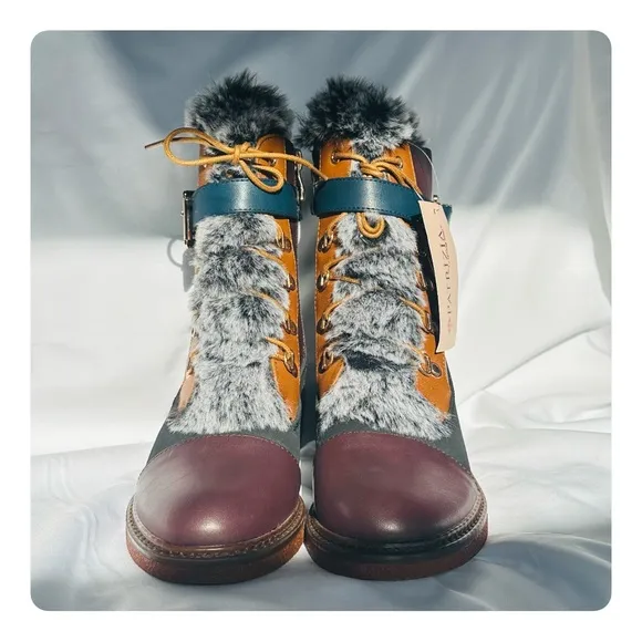 ★ NWT Patrizia Hilvia by Spring Step Boots - Multicolored ★