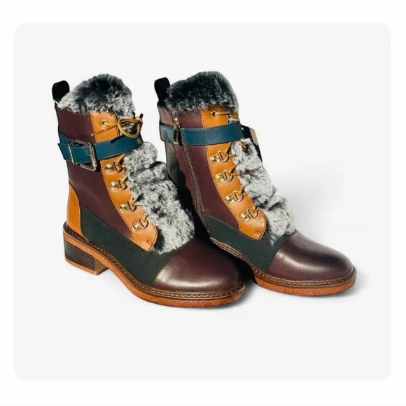 ★ NWT Patrizia Hilvia by Spring Step Boots - Multicolored ★