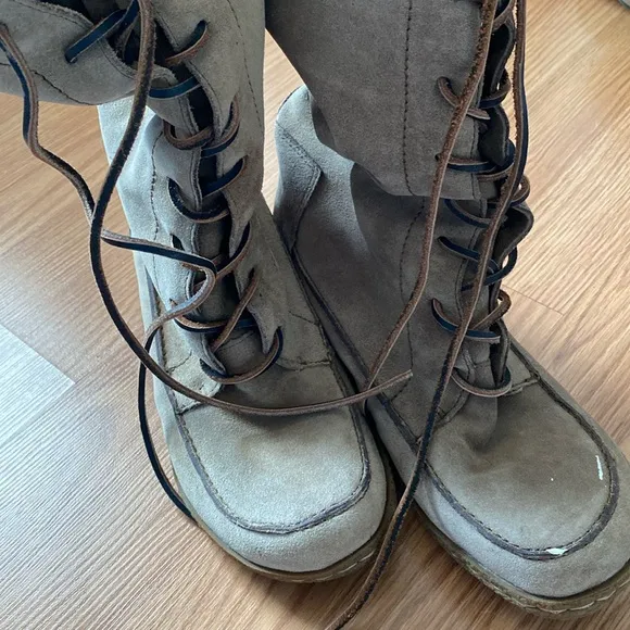 ❤️ Sam Edelman Faux Fur Lined Brown Boots Size 9.5
