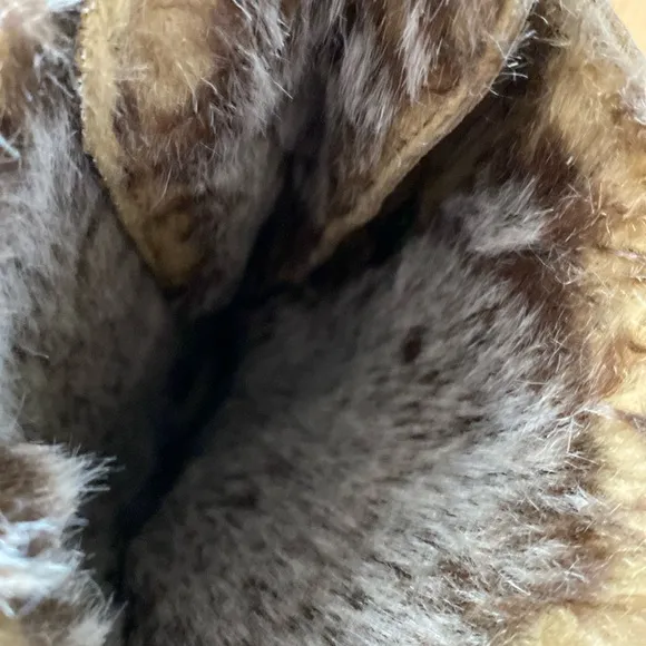 ❤️ Sam Edelman Faux Fur Lined Brown Boots Size 9.5
