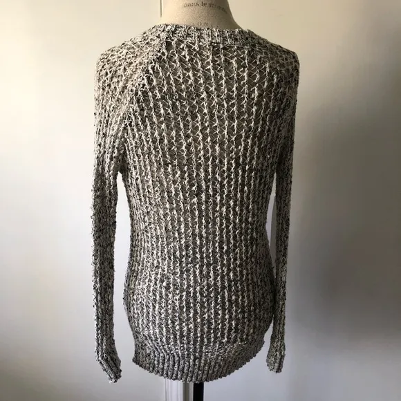 🐰 Silence   Noise Crochet Cut Out Long Sweater