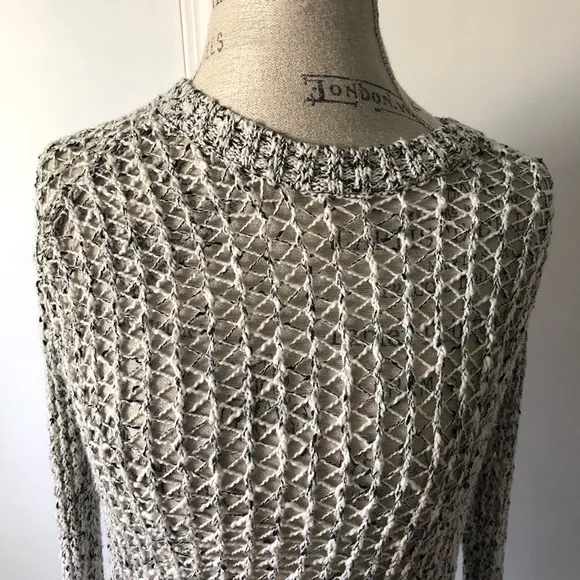 🐰 Silence   Noise Crochet Cut Out Long Sweater