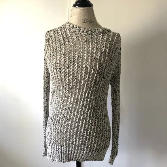🐰 Silence   Noise Crochet Cut Out Long Sweater