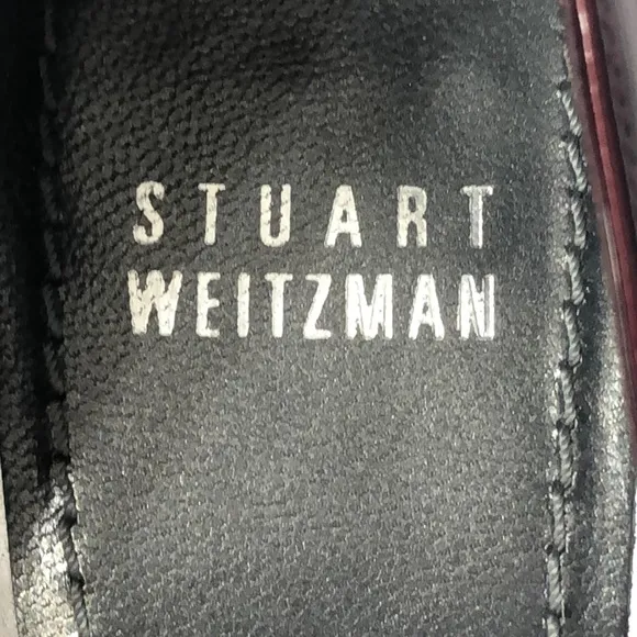 🌻 Stuart Weitzman Maroon Stiletto Leather Heels