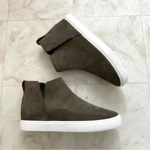 $165 Birdies Falcon Water Resistant Suede Round Toe Sneaker Ankle Boots size 8