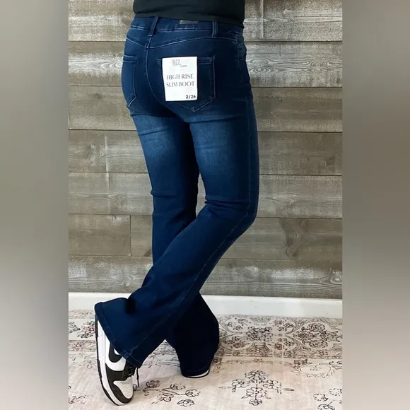 1822 Denim 30&quot; Inseam Better Butter Slim Bootcut Jeans Neuf CD4C2254A3-36N