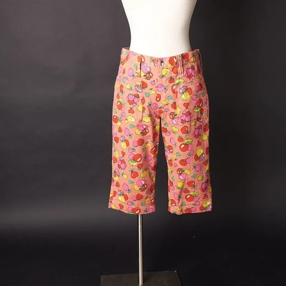1970s Maverick Pink Apple Denim Culottes