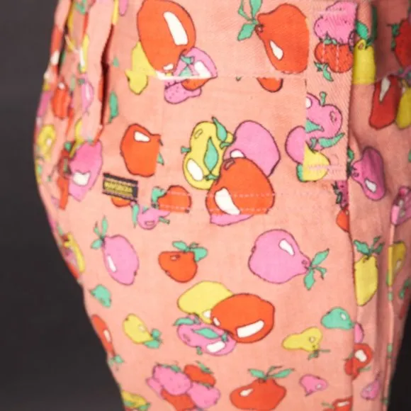 1970s Maverick Pink Apple Denim Culottes