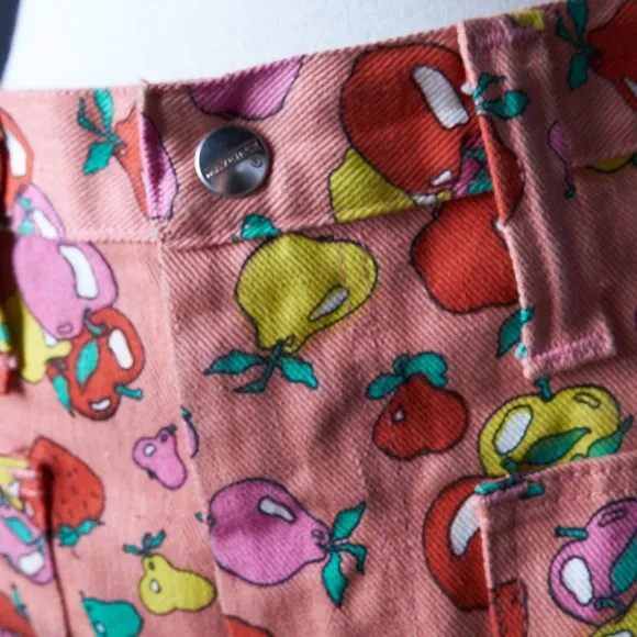1970s Maverick Pink Apple Denim Culottes