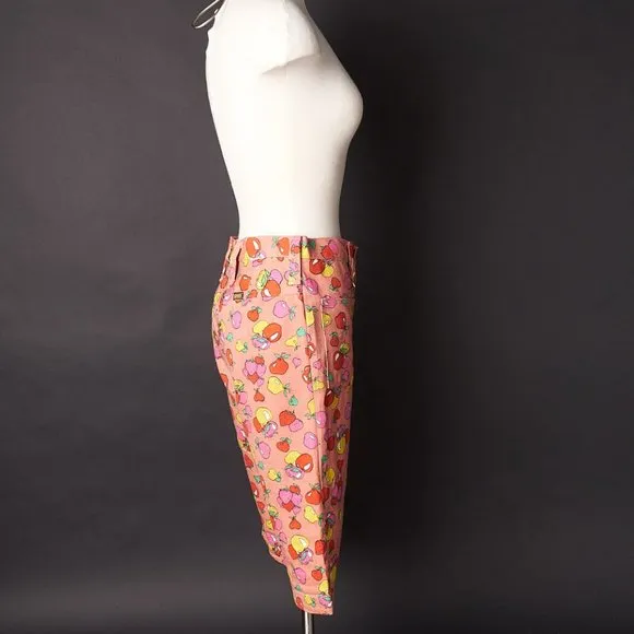 1970s Maverick Pink Apple Denim Culottes