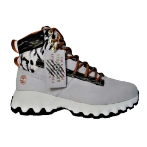(50% OFF) NWB Timberland Leather Nubuck Waterproof Euro Hiking Gray Boots 7.5 M