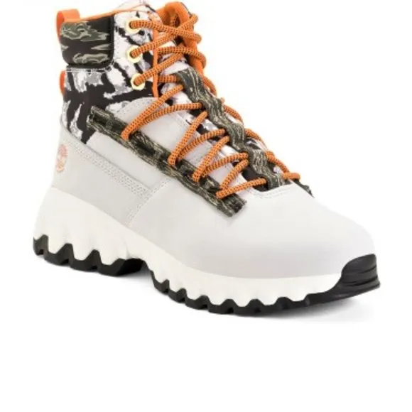 (50% OFF) NWB Timberland Leather Nubuck Waterproof Euro Hiking Gray Boots 7.5 M