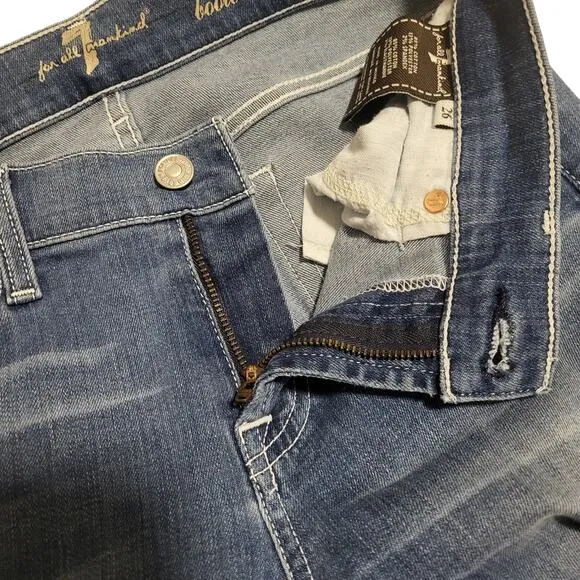 7 for all mankind short inseam bootcut jeans size 26
