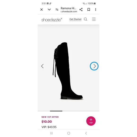 7.5E Extra Wide Shoe Dazzle Black Romona Combat Over the Knee Boots