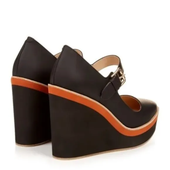 $775 Max Mara Carmine Wedge Heels 39