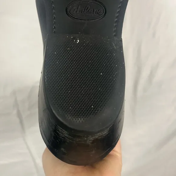 Abilene Boot Co. Men’s‎ Leather Black Pull On Western Boots- Size 11