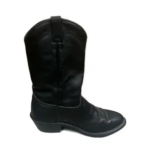 Abilene Boot Co. Men’s‎ Leather Black Pull On Western Boots- Size 11