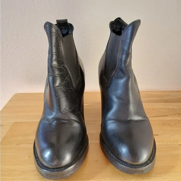 Acne Studios Star Black Ankle Boots Size 38