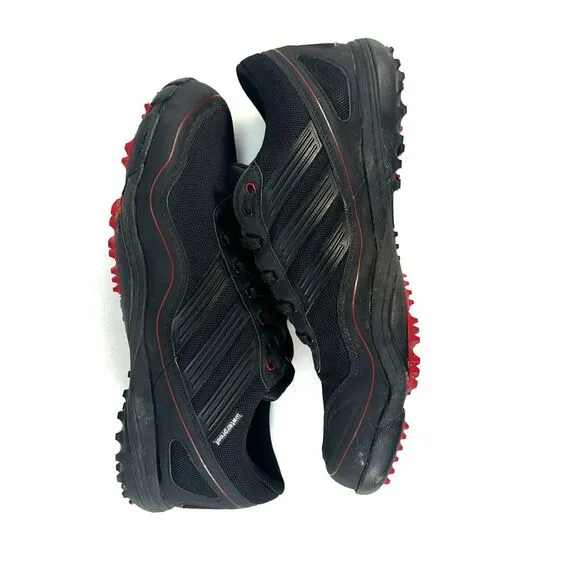 Adidas Mens Pure Motion Spikeless Waterproof Golf Shoes Size 9.5 Black Red