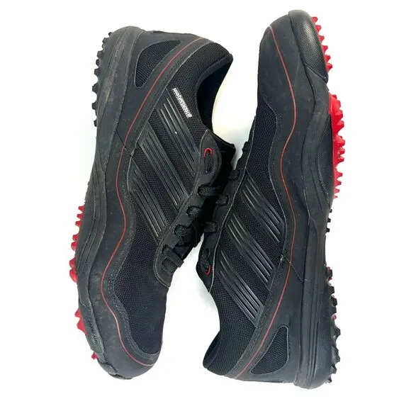 Adidas Mens Pure Motion Spikeless Waterproof Golf Shoes Size 9.5 Black Red