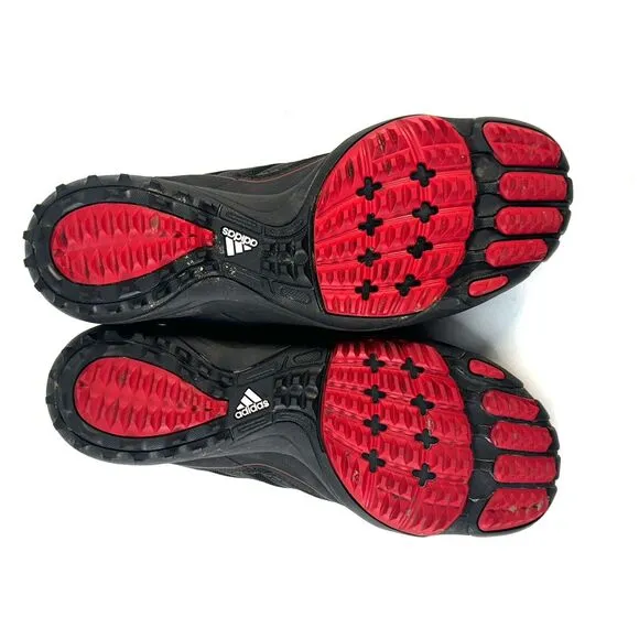 Adidas Mens Pure Motion Spikeless Waterproof Golf Shoes Size 9.5 Black Red