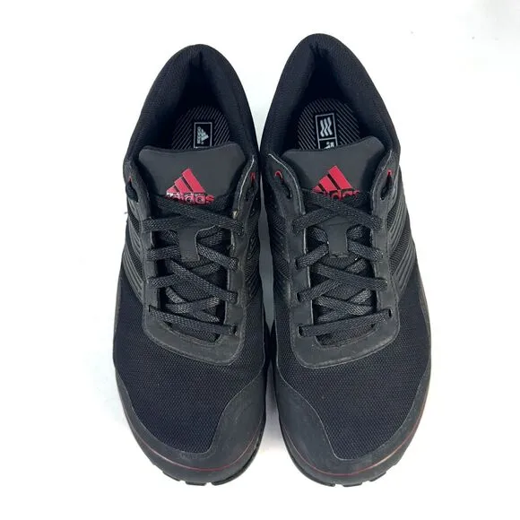 Adidas Mens Pure Motion Spikeless Waterproof Golf Shoes Size 9.5 Black Red