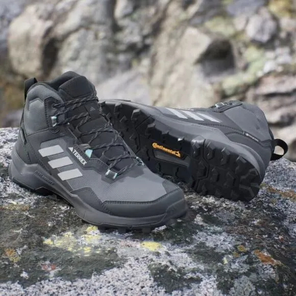 Adidas Womens Terrex AX4 Mid GTX Hiking Shoes Size 11.5 Grey Black HQ1049 New