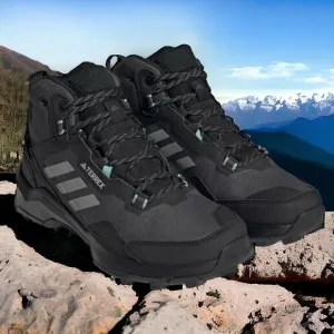 Adidas Womens Terrex AX4 Mid GTX Hiking Shoes Size 11.5 Grey Black HQ1049 New