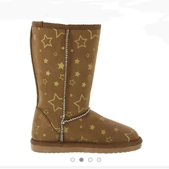 Airwalk Emma Star cozy boots  big girl size 4