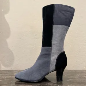 AJ Valenci Suede Patchwork Boots