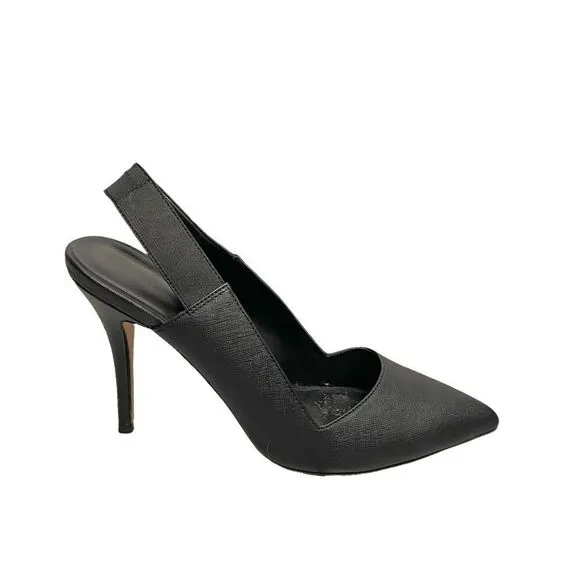 ALDO Black Leather Pointy Toe Slingback PumpsHigh Heels 9
