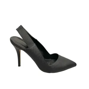 ALDO Black Leather Pointy Toe Slingback PumpsHigh Heels 9
