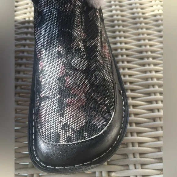 Alegria Twisp Dame Leather and Faux Fur Boots