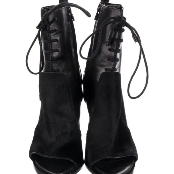 Alexander Wang Faux Leather Heel Boots Size 8