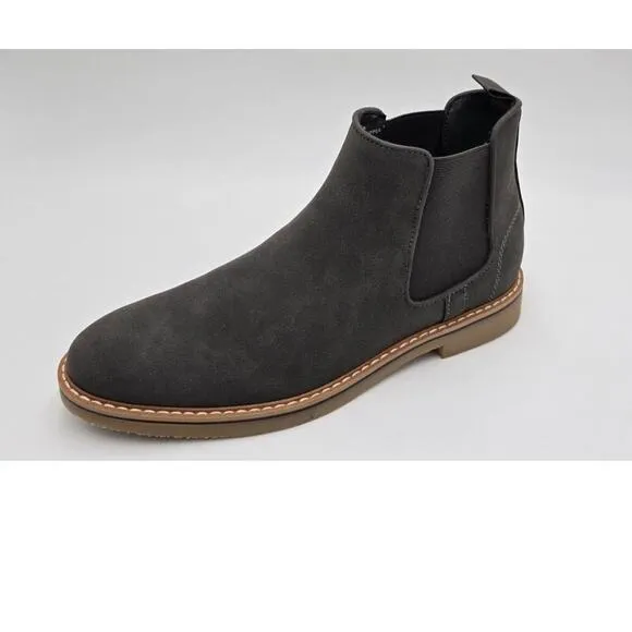 Alfani Chelsea Boots Gum Sole Gray Ankle Bootie Memory Foam Insole Men's 13M