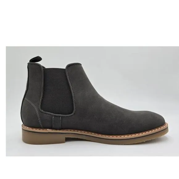 Alfani Chelsea Boots Gum Sole Gray Ankle Bootie Memory Foam Insole Men's 13M