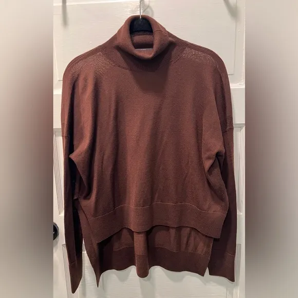 ALL SAINTS LENA MERINO WOOL TURTLENECK SWEATER, SIZE XS.