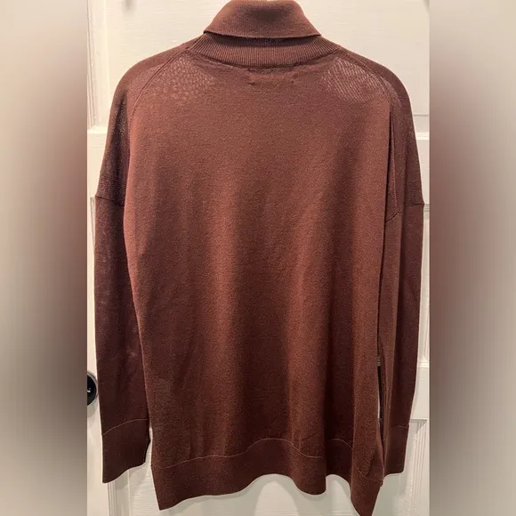 ALL SAINTS LENA MERINO WOOL TURTLENECK SWEATER, SIZE XS.