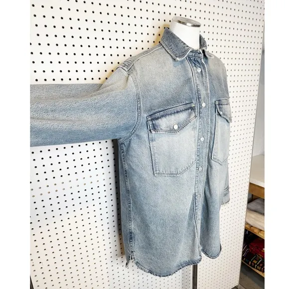 All Saints | Lily Shacket Dress, Oversized Denim Chore Coat Sz. US 6