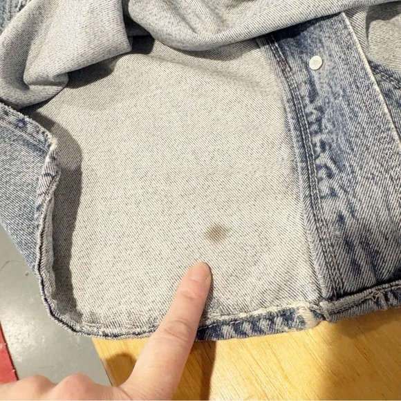 All Saints | Lily Shacket Dress, Oversized Denim Chore Coat Sz. US 6