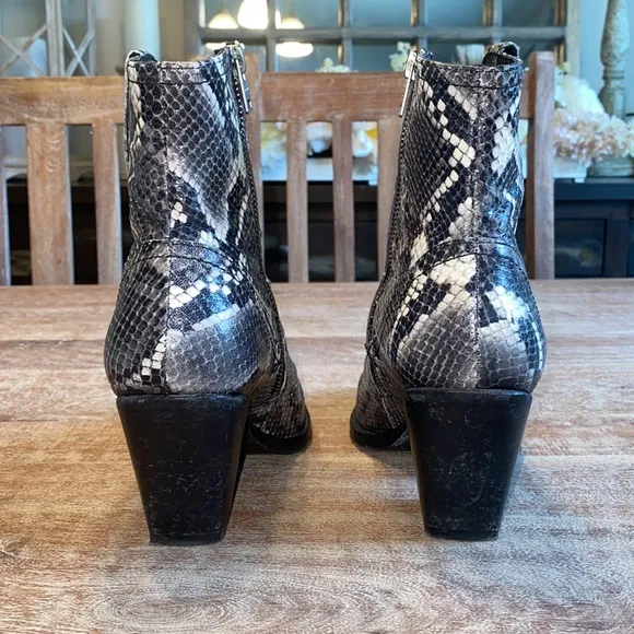 All Saints Snakeskin Boots 39