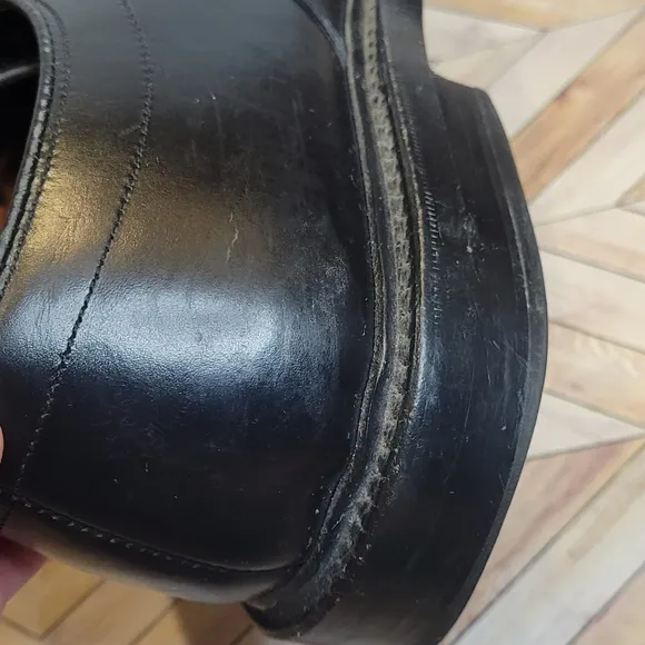 Allen Edmonds 5904 Hillcrest Derby Bicycle Toe Blucher Oxfords Black 9.5