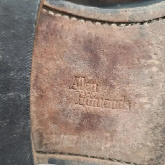 Allen Edmonds HILLCREST Black Leather Shoes‎ US Size 9 D