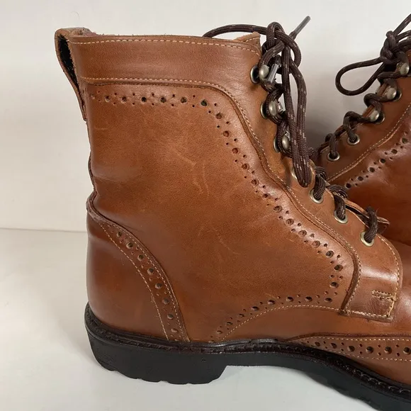 Allen Edmonds Long Branch Wingtip Boots 12 D Chromexcel Vibram