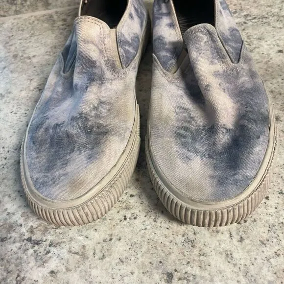 Allsaints Manny tie dye slip on canvas shoes