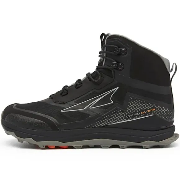 Altra Lone Peak All-Wthr Black Waterproof Hiking Boots Mens 12 UK 11 EU 46.5