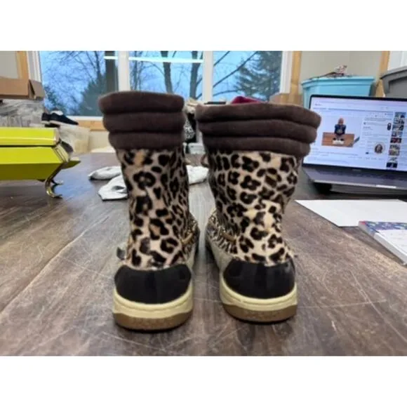 &quot;SPERRY&quot; Top-Sider, Women's animal print ,Hiking Boot, Leather ,Cow Leather Hair