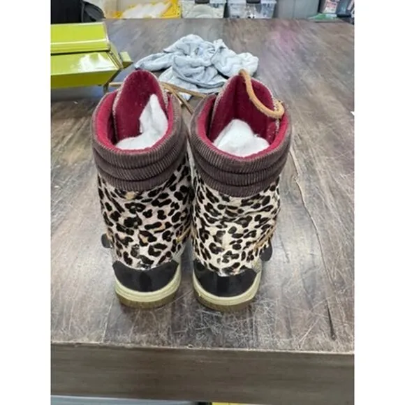 &quot;SPERRY&quot; Top-Sider, Women's animal print ,Hiking Boot, Leather ,Cow Leather Hair