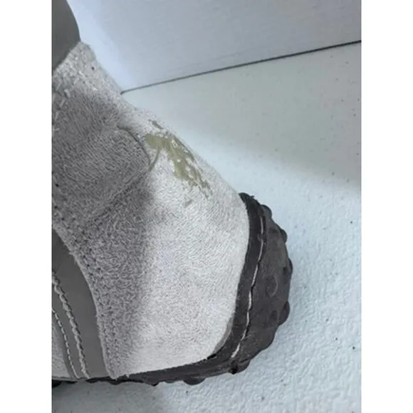 &quot;U.S. POLO&quot; Women's Faux Suede &amp; Faux Fur Lined Lace Up Gray Boots Size 9.5